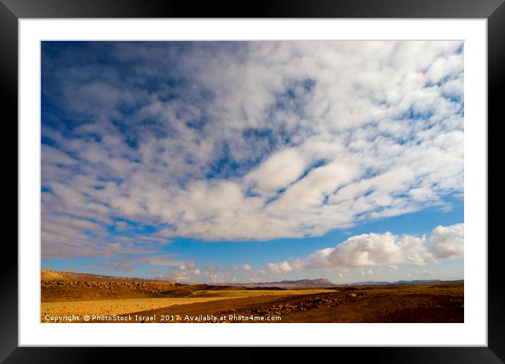 The Ramon Crater, Negev, Israel Framed Mounted Print by PhotoStock Israel