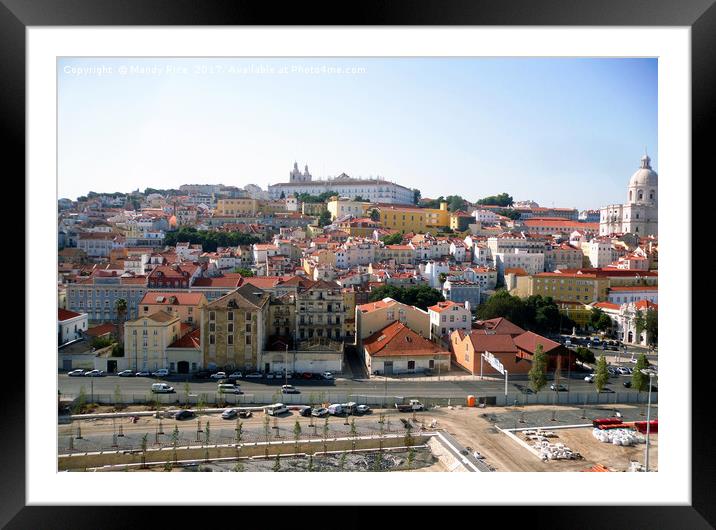 Port of Lisbon Framed Mounted Print by Mandy Rice