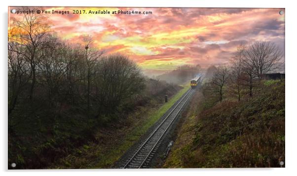East lancashire railway Acrylic by Derrick Fox Lomax