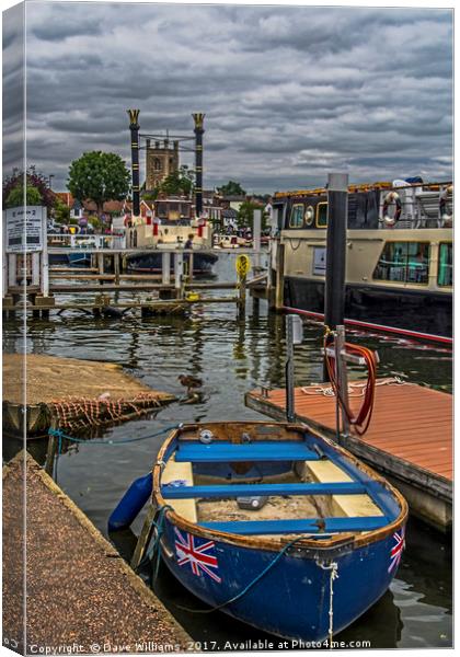 Riverside at Henley On Thames Canvas Print by Dave Williams
