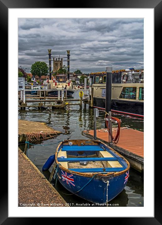 Riverside at Henley On Thames Framed Mounted Print by Dave Williams