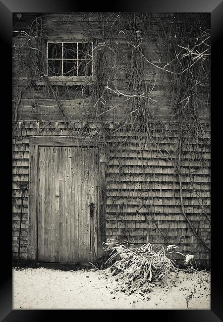 Ma cabane au Canada Framed Print by Jean-François Dupuis