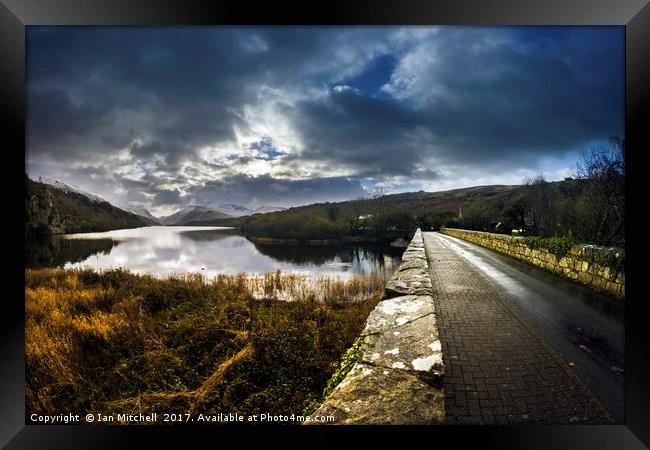 Road To Llyn Padarn Framed Print by Ian Mitchell