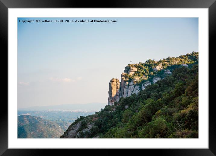 Mountains of Montserrat Framed Mounted Print by Svetlana Sewell