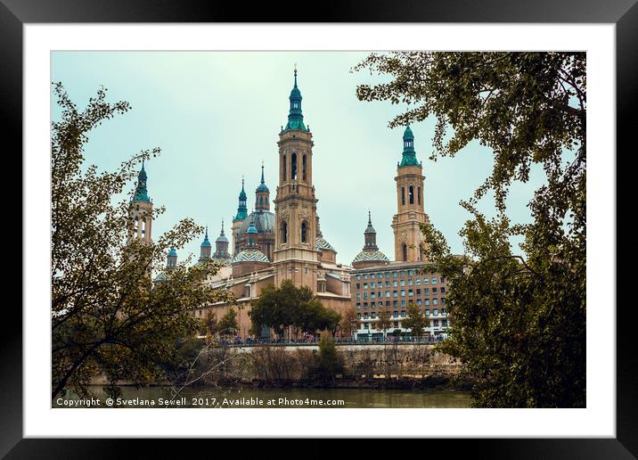 Cathedral Basilica Framed Mounted Print by Svetlana Sewell