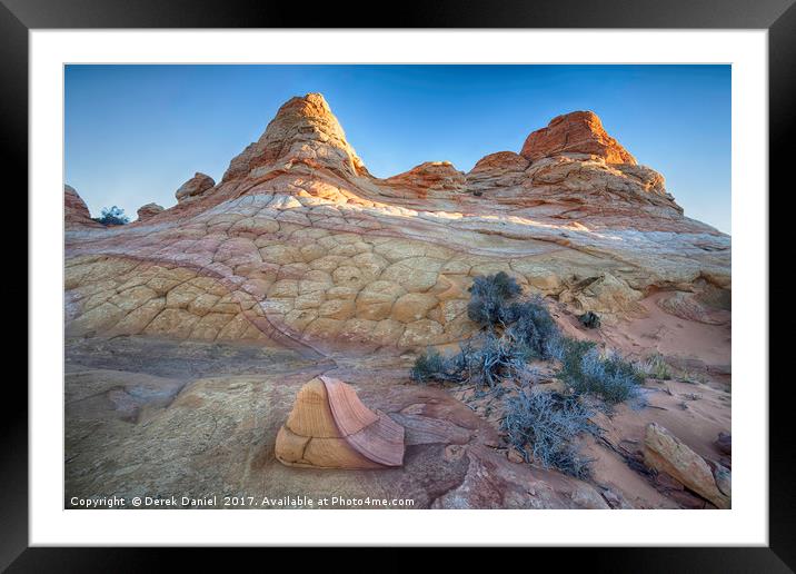 South Coyote Buttes at Sunrise, Arizona  Framed Mounted Print by Derek Daniel