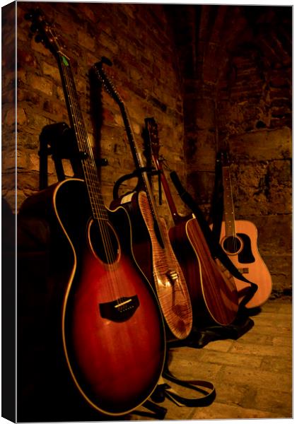 The Guitars Canvas Print by Kelly Bailey