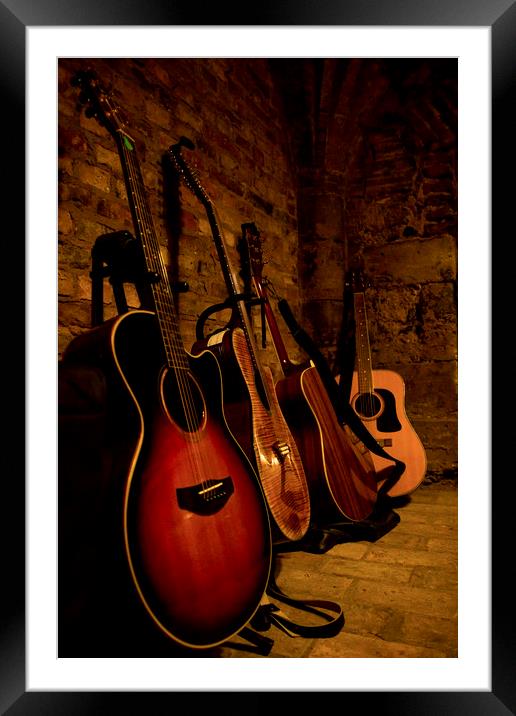 The Guitars Framed Mounted Print by Kelly Bailey