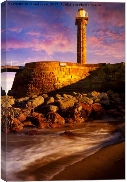 Beacon in Bronze Canvas Print by richard sayer