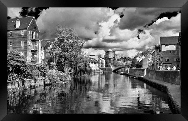 Norwich Riverside Framed Print by Darren Burroughs