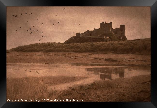 Bamburgh Castle Framed Print by Jennifer Higgs