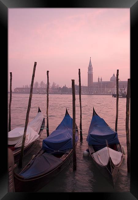 Venetian sunset Framed Print by Ian Middleton