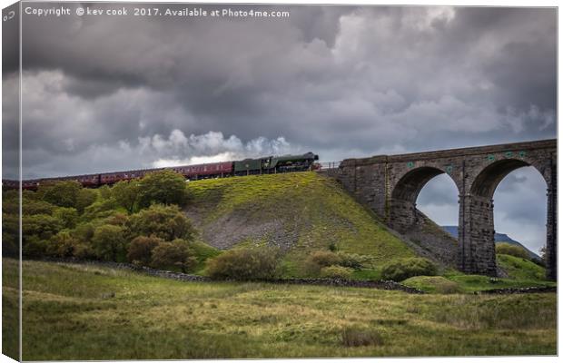  A Scotsman on ribblehead Canvas Print by kevin cook