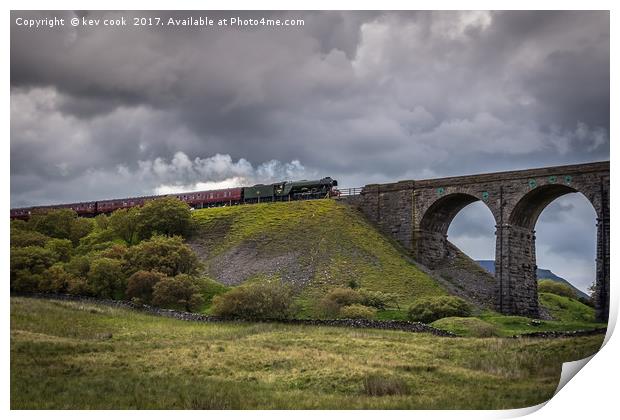  A Scotsman on ribblehead Print by kevin cook