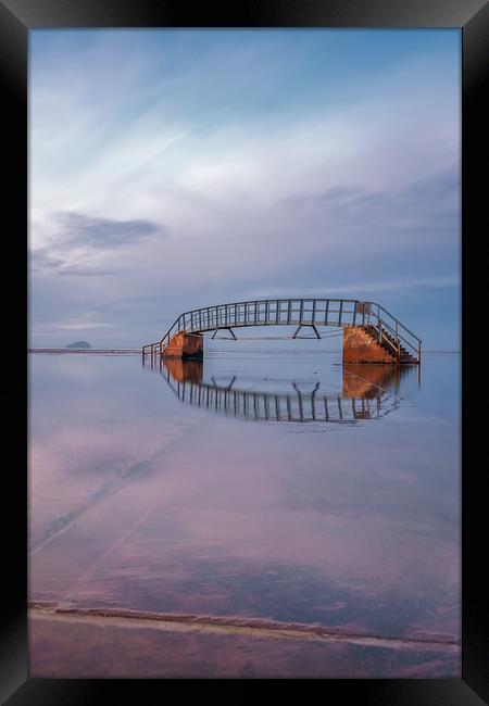 The bridge to nowhere Framed Print by Miles Gray