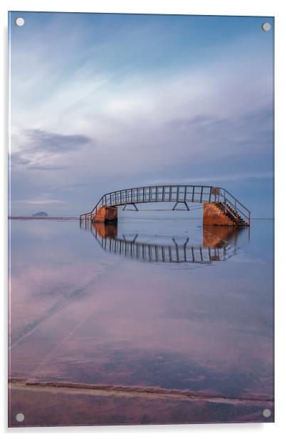 The bridge to nowhere Acrylic by Miles Gray