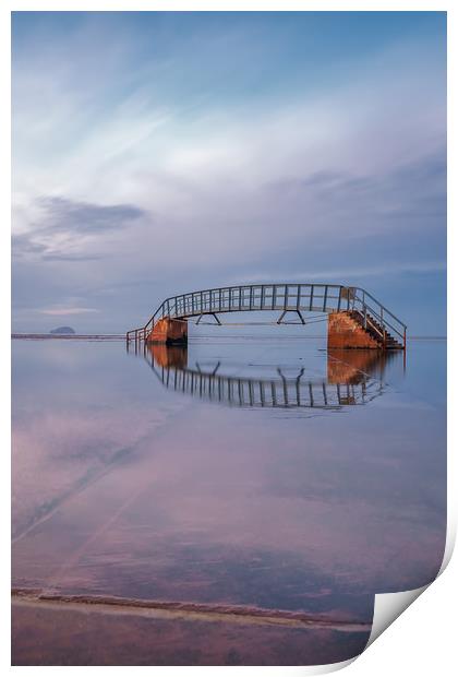 The bridge to nowhere Print by Miles Gray