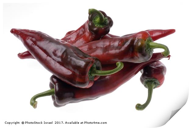 Red peppers Print by PhotoStock Israel