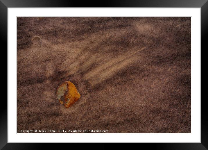 Rock and Sand #2 Framed Mounted Print by Derek Daniel