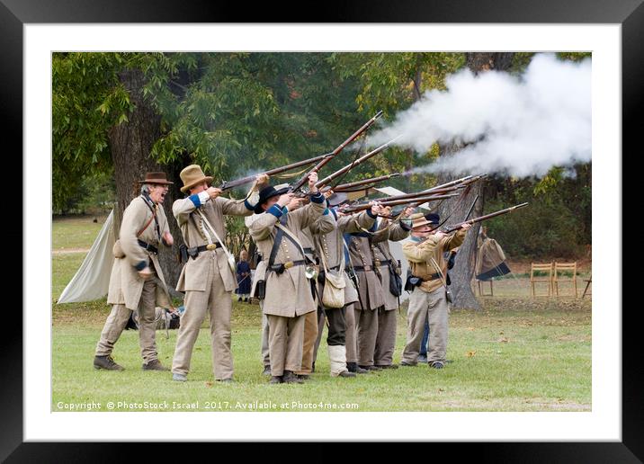 Civil War Weekend, Arkansas, USA Framed Mounted Print by PhotoStock Israel