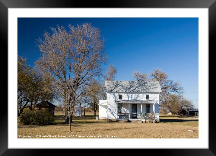 Little House on the Prairie, Kansas KS USA Framed Mounted Print by PhotoStock Israel