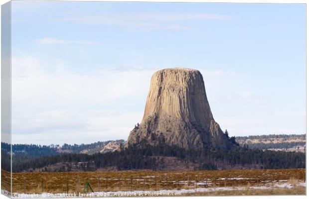 Devil's Tower Wyoming WY USA Canvas Print by PhotoStock Israel