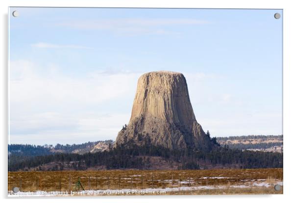 Devil's Tower Wyoming WY USA Acrylic by PhotoStock Israel