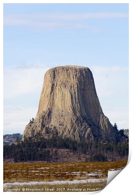 Devil's Tower Wyoming WY USA Print by PhotoStock Israel
