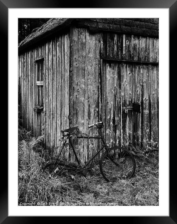 Bike Shed Framed Mounted Print by Jack Byers