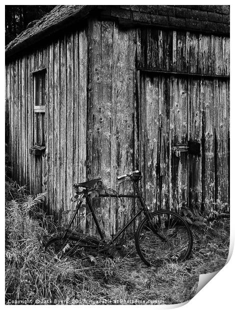 Bike Shed Print by Jack Byers