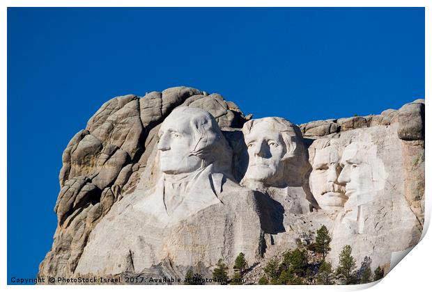 Mount Rushmore South Dakota SD USA Print by PhotoStock Israel