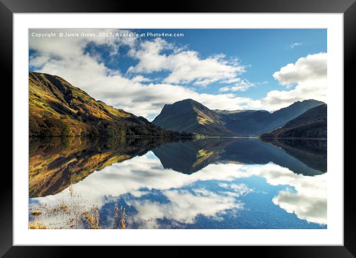 Buttermere in November Framed Mounted Print by Jamie Green