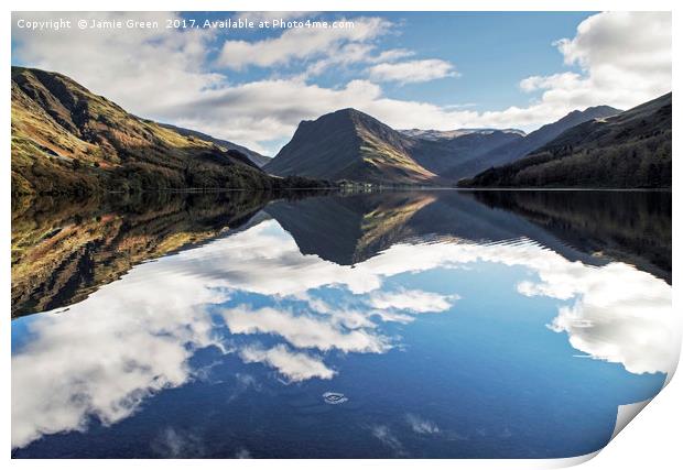 Buttermere Print by Jamie Green
