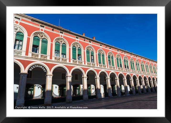 Pretty arches of Trg Republike Framed Mounted Print by Jason Wells