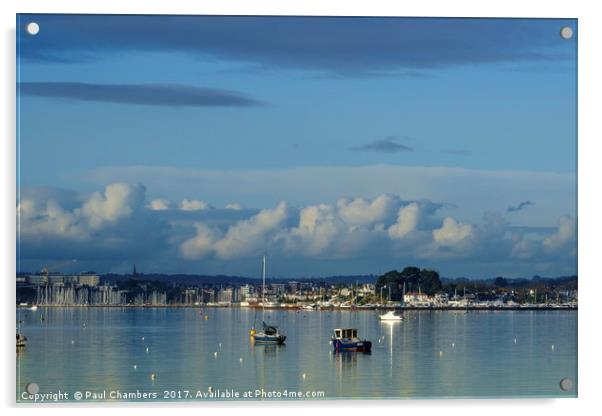 Poole Harbour Acrylic by Paul Chambers
