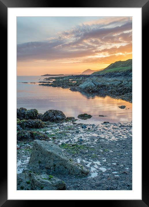 Nefyn sunrise Framed Mounted Print by Jonathon barnett