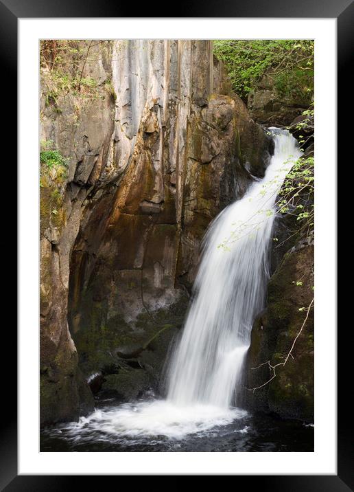 Waterfall  Framed Mounted Print by chris smith