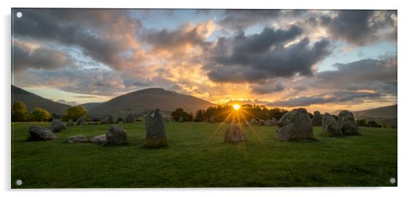 Castlerigg Stone Circle at Sunrise Acrylic by Tony Keogh