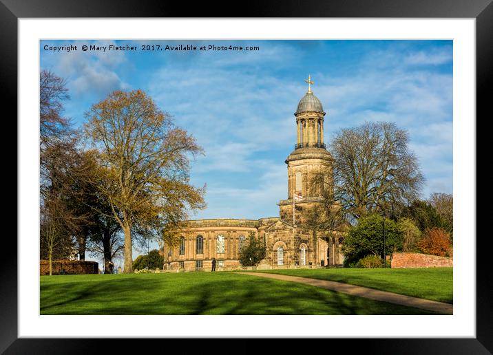 St Chad's Church, Shrewsbury Framed Mounted Print by Mary Fletcher