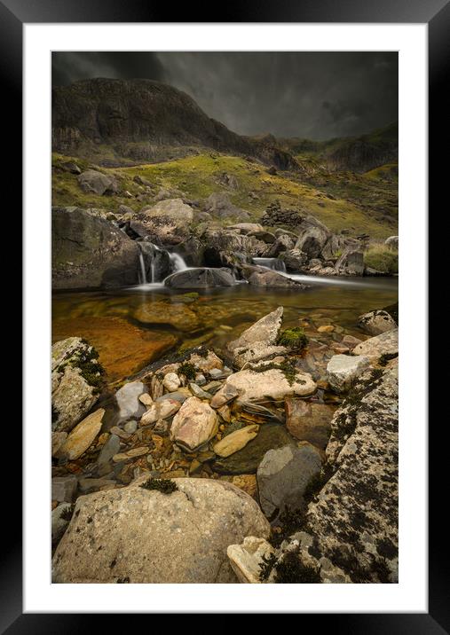 Dark Skies over Llanberis Pass Framed Mounted Print by Natures' Canvas: Wall Art  & Prints by Andy Astbury