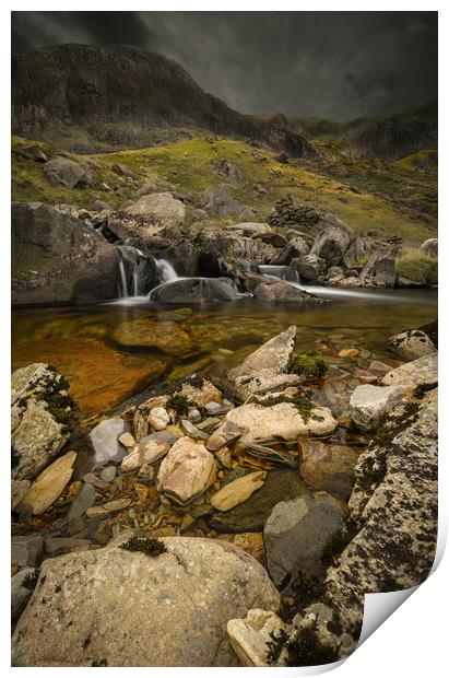 Dark Skies over Llanberis Pass Print by Natures' Canvas: Wall Art  & Prints by Andy Astbury
