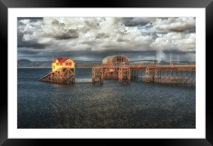 Mumbles pier and lifeboat station Framed Mounted Print by Leighton Collins