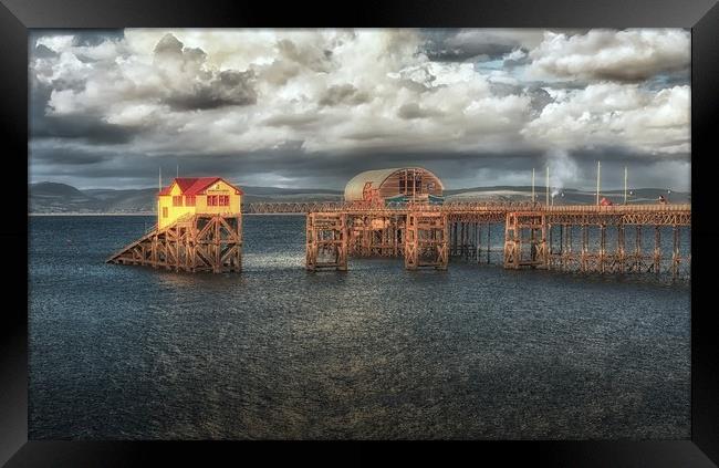 Mumbles pier and lifeboat station Framed Print by Leighton Collins