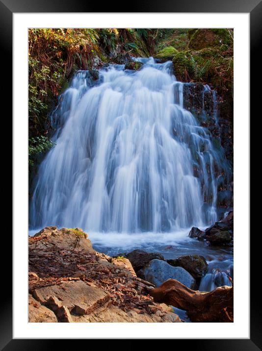 The Secluded Waterfall Framed Mounted Print by David McCulloch