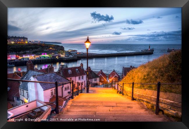 199 Steps in Whitby Framed Print by David Oxtaby  ARPS