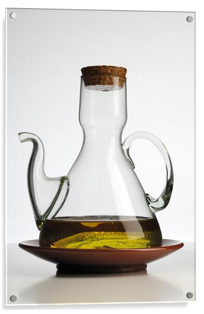 oil cruet Acrylic by Josep M Peñalver