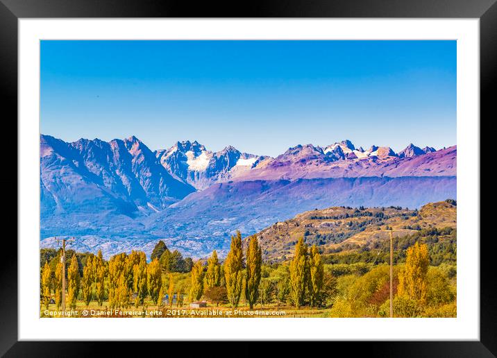 Andean Patagonia Landscape, Aysen, Chile Framed Mounted Print by Daniel Ferreira-Leite