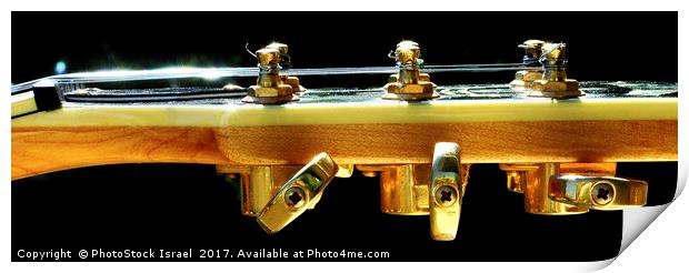 Guitar Abstract close up Print by PhotoStock Israel