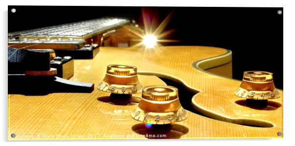 Guitar Abstract close up Acrylic by PhotoStock Israel