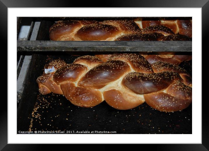 Freshly baked Challa Framed Mounted Print by PhotoStock Israel